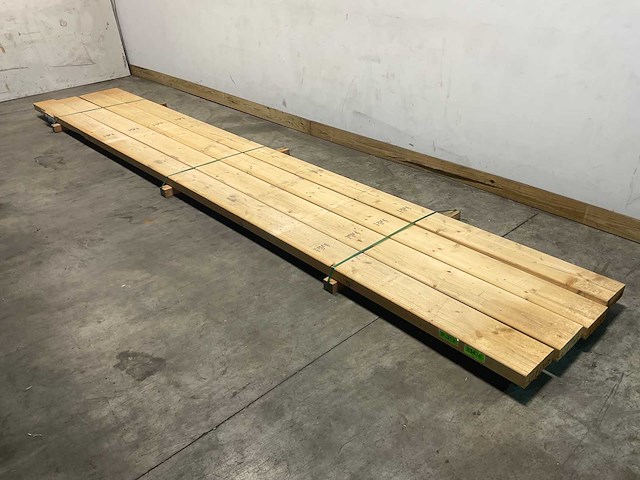 Vuren balk geschaafd 540x22,5x7,5 cm (4x) - afbeelding 1 van  7