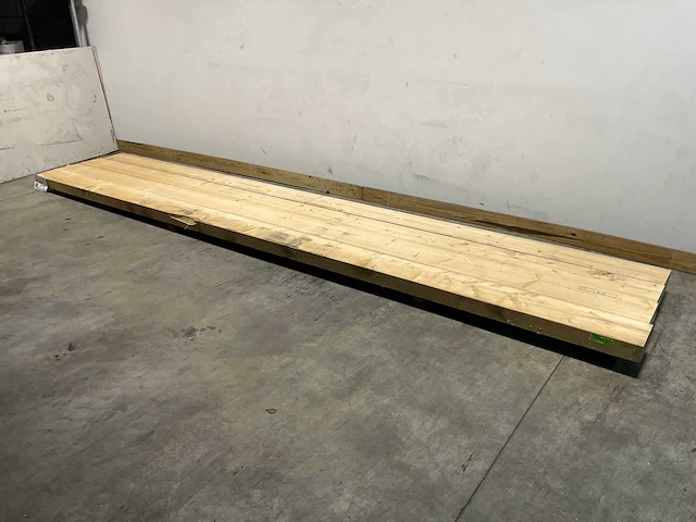Vuren balk geschaafd 540x25,5x9,5 cm (4x) - afbeelding 1 van  6