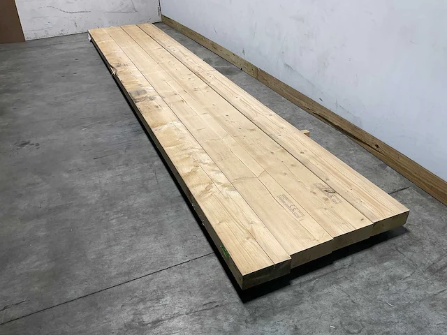 Vuren balk geschaafd 540x25,5x9,5 cm (4x) - afbeelding 5 van  6