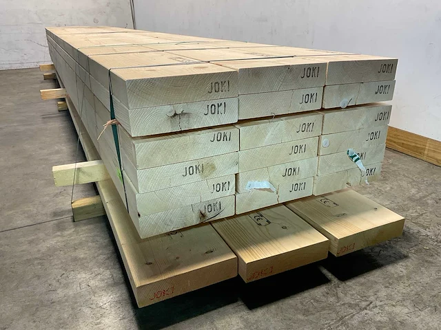 Vuren balk geschaafd 540x29,5x7 cm (10x) - afbeelding 5 van  7