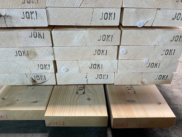 Vuren balk geschaafd 540x29,5x7 cm (10x) - afbeelding 6 van  7