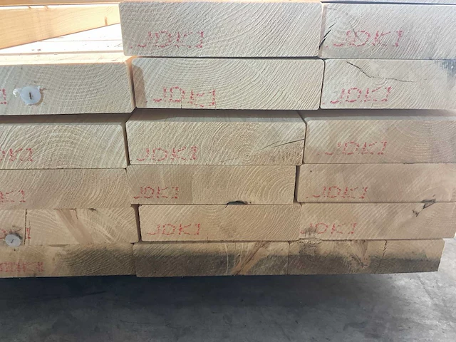 Vuren balk geschaafd 600x27.5x7.5 cm (6x) - afbeelding 6 van  7