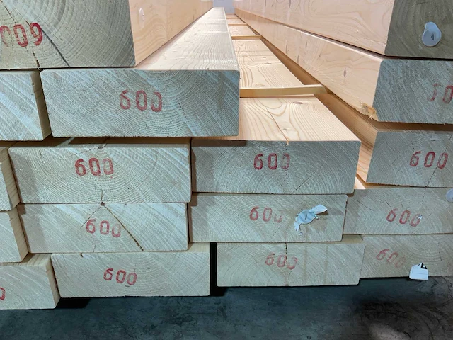 Vuren balk geschaafd 600x27x9,5 cm (6x) - afbeelding 6 van  7