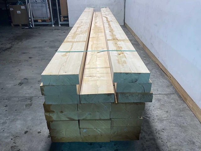 Vuren balk geschaafd 600x30x10 cm (10x) - afbeelding 3 van  7