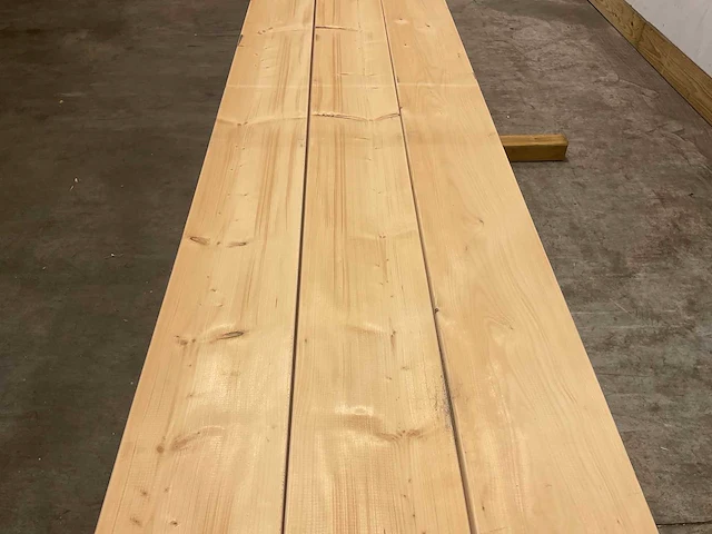 Vuren balk geschaafd 630x27,5x7,5 cm (9x) - afbeelding 3 van  7