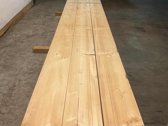 Vuren balk geschaafd 630x27,5x7,5 cm (9x) - afbeelding 4 van  7