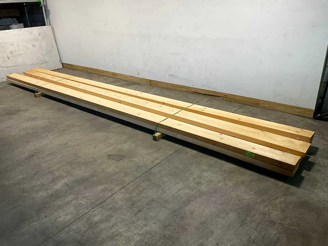 Vuren balk geschaafd 660x22x7 cm (7x) - afbeelding 1 van  9