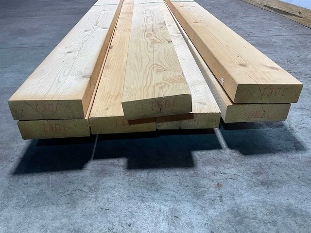 Vuren balk geschaafd 660x22x7 cm (7x) - afbeelding 7 van  9