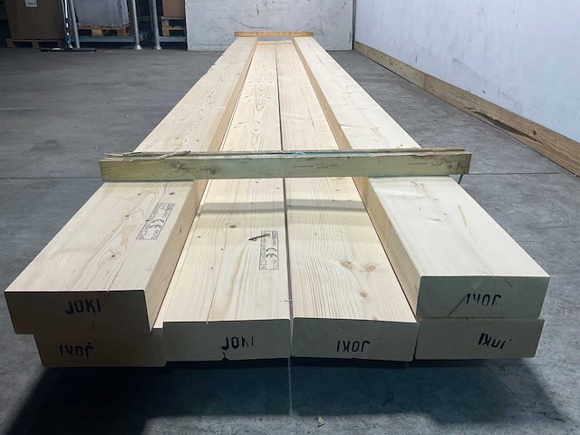 Vuren balk geschaafd 660x25x10 cm (6x) - afbeelding 5 van  7