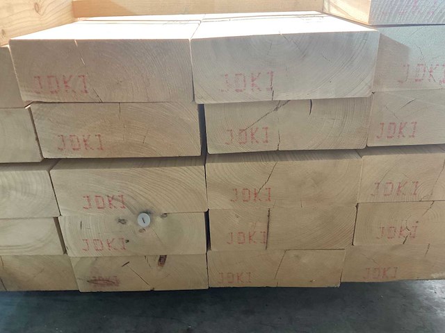 Vuren balk geschaafd 660x27.5x10 cm (4x) - afbeelding 6 van  7