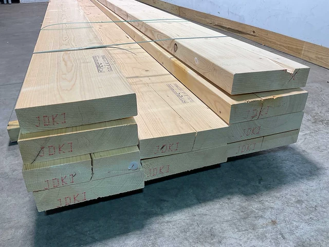 Vuren balk geschaafd 660x29x7 cm (10x) - afbeelding 5 van  7