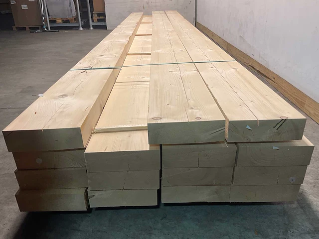 Vuren balk geschaafd 660x30x10 cm (5x) - afbeelding 5 van  7