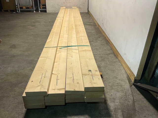 Vuren balk geschaafd 690x25x7,5 cm (14x) - afbeelding 3 van  8