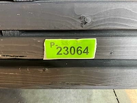 Vuren balk geschaafd zwart 400x12x4,5 cm (41x) - afbeelding 6 van  6