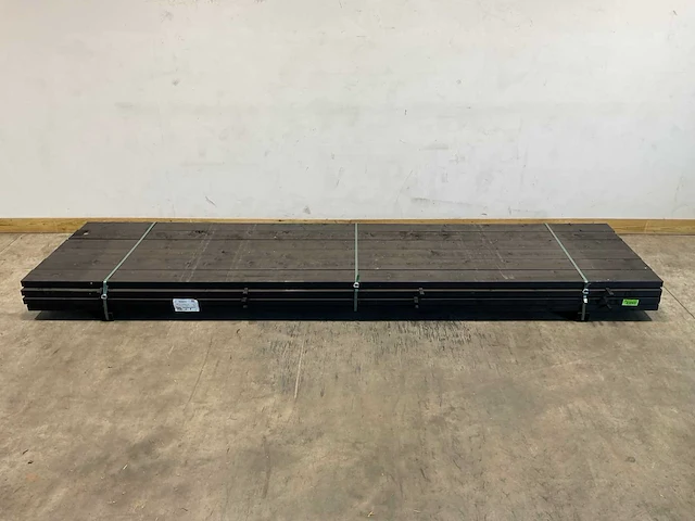 Vuren balk geschaafd zwart 400x16x4,5 cm (54x) - afbeelding 2 van  6
