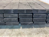Vuren balk geschaafd zwart 400x16x4,5 cm (54x) - afbeelding 5 van  6