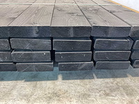 Vuren balk geschaafd zwart 400x16x4,5 cm (54x) - afbeelding 5 van  6