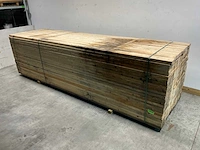 Vuren balk ruw - 420x12,5x5 cm (50x) - afbeelding 1 van  5