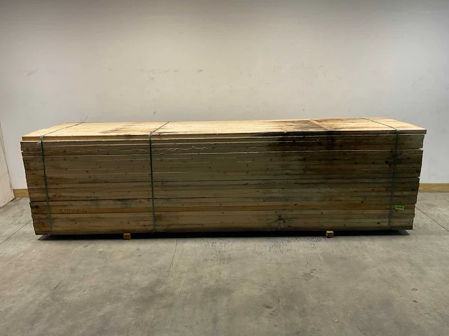Vuren balk ruw - 420x12,5x5 cm (50x) - afbeelding 2 van  5