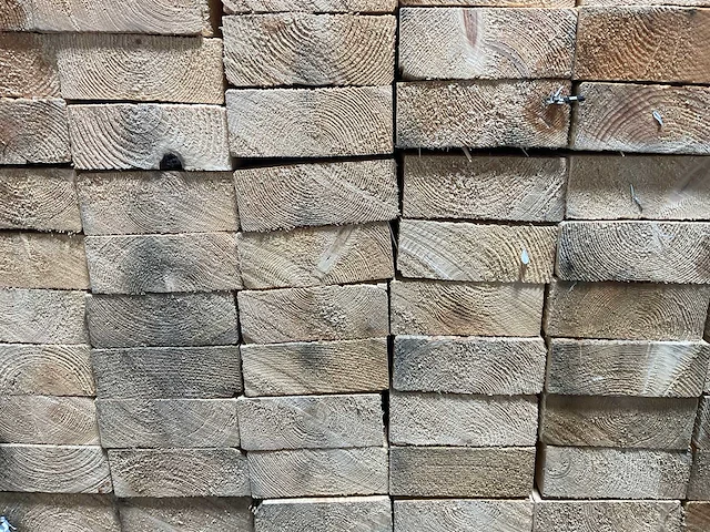 Vuren balk ruw - 420x12,5x5 cm (50x) - afbeelding 4 van  5
