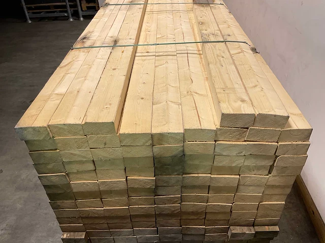 Vuren balk ruw - 480x12,5x6,3 cm (20x) - afbeelding 4 van  7