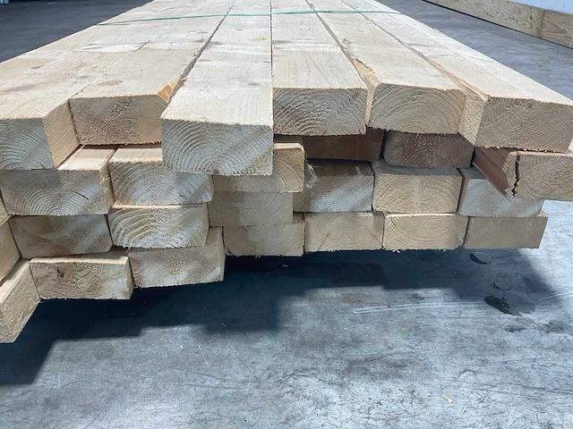 Vuren balk ruw 360x10x5 cm (29x) - afbeelding 6 van  7