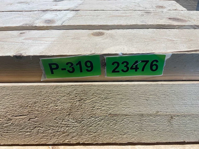Vuren balk ruw 360x10x5 cm (29x) - afbeelding 7 van  7
