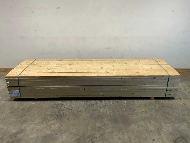 Vuren balk ruw 360x15x4,4 cm (40x) - afbeelding 2 van  7