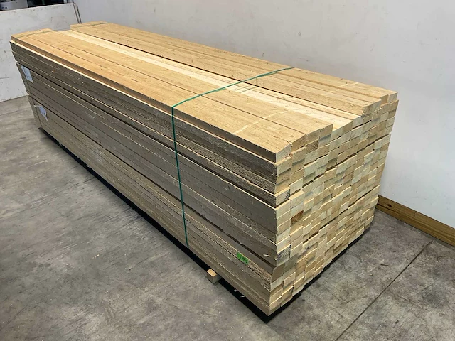 Vuren balk ruw 390x10x5 cm (50x) - afbeelding 1 van  8