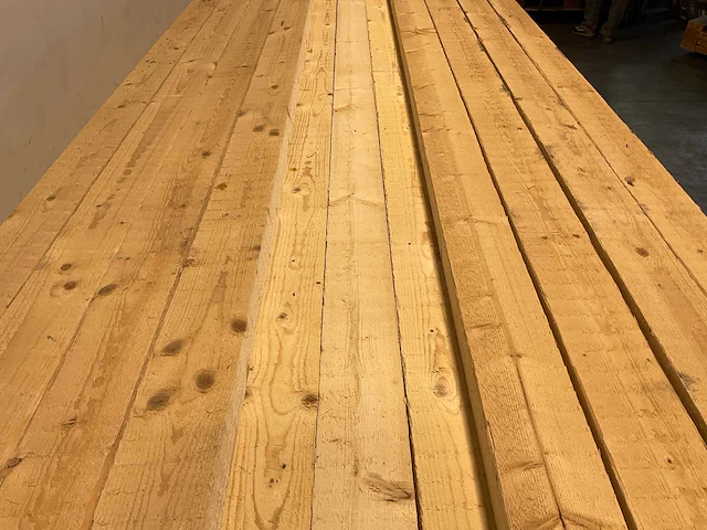 Vuren balk ruw 390x10x5 cm (50x) - afbeelding 4 van  8