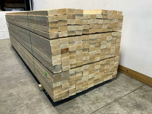 Vuren balk ruw 390x10x5 cm (50x) - afbeelding 5 van  8