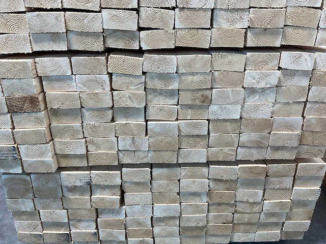 Vuren balk ruw 390x10x5 cm (50x) - afbeelding 6 van  8