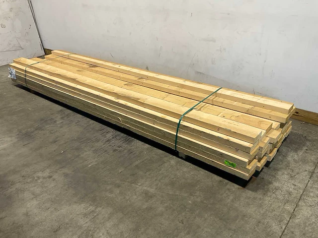 Vuren balk ruw 390x15x5 cm (30x) - afbeelding 1 van  8
