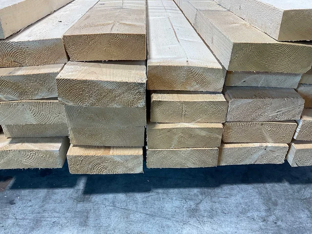Vuren balk ruw 390x15x5 cm (30x) - afbeelding 6 van  8