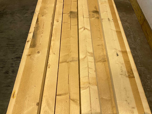 Vuren balk ruw 390x15x5 cm (30x) - afbeelding 3 van  8