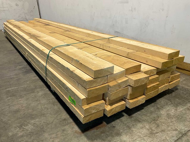 Vuren balk ruw 390x15x5 cm (30x) - afbeelding 5 van  8
