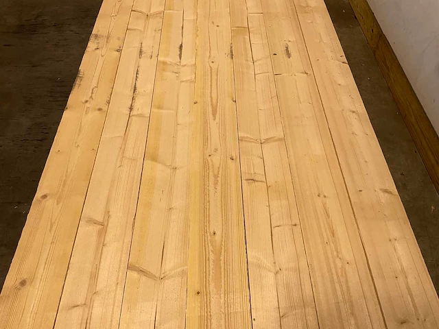 Vuren balk ruw 390x15x5 cm (34x) - afbeelding 3 van  7