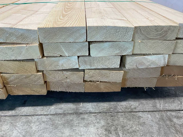 Vuren balk ruw 390x15x5 cm (34x) - afbeelding 6 van  7