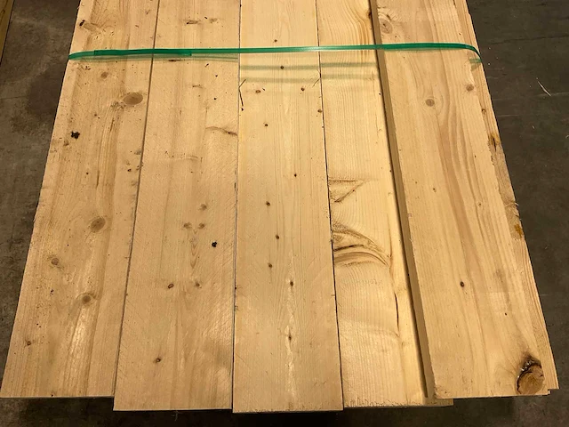 Vuren balk ruw 390x20x5 cm (17x) - afbeelding 4 van  7