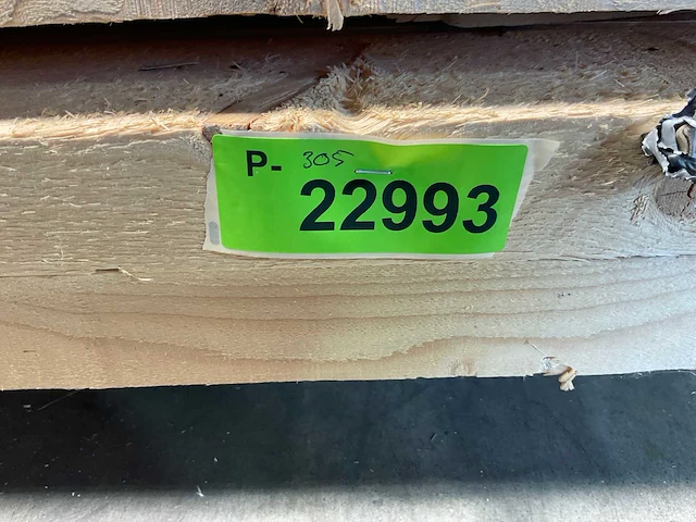 Vuren balk ruw 390x20x5 cm (17x) - afbeelding 6 van  7