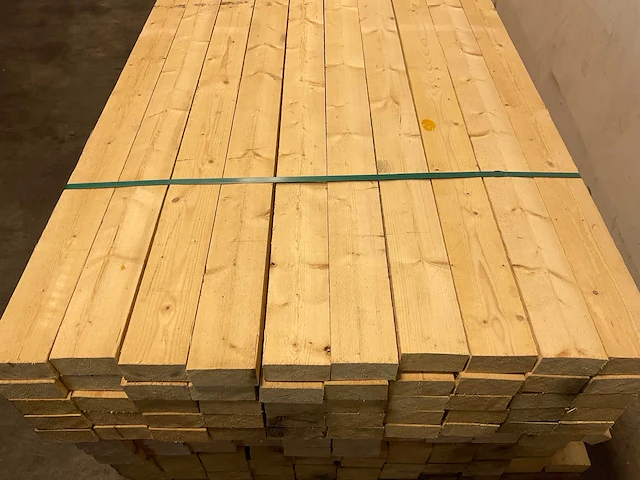 Vuren balk ruw 420x10x5 cm (50x) - afbeelding 4 van  8