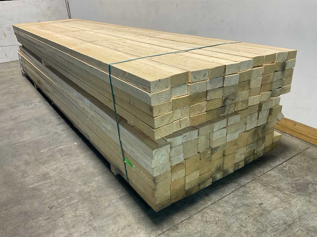 Vuren balk ruw 420x10x5 cm (50x) - afbeelding 5 van  8