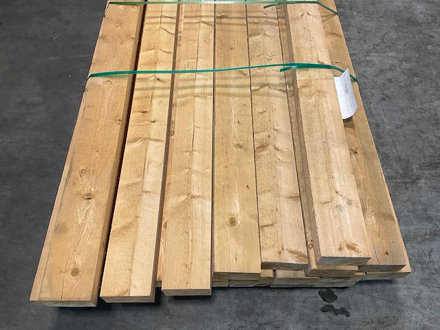 Vuren balk ruw 420x12,5x6,3 cm (24x) - afbeelding 4 van  7