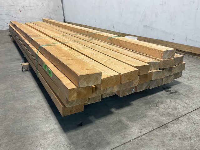 Vuren balk ruw 420x12,5x6,3 cm (24x) - afbeelding 5 van  7
