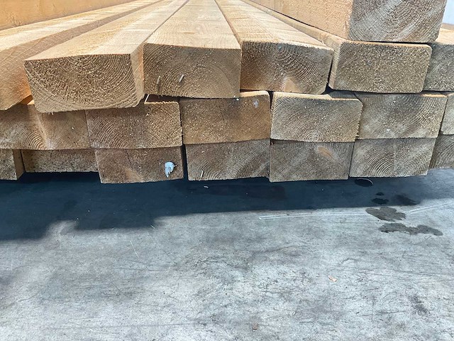 Vuren balk ruw 420x12,5x6,3 cm (24x) - afbeelding 6 van  7