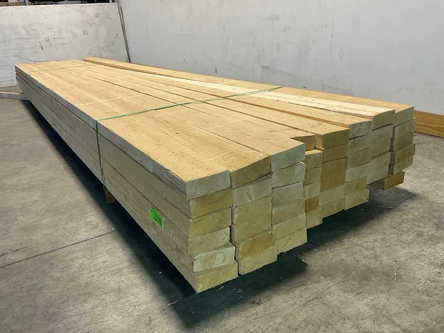 Vuren balk ruw 510x12,5x5 cm (45x) - afbeelding 5 van  7