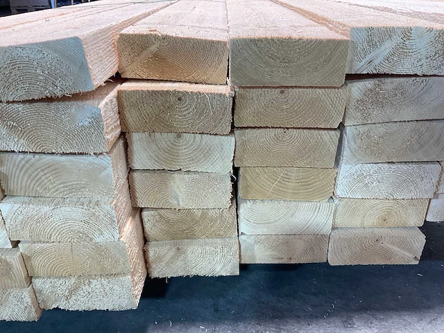 Vuren balk ruw 510x12,5x5 cm (45x) - afbeelding 7 van  7