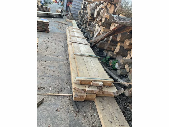 Vuren balken 75x200 mm (15x) - afbeelding 4 van  4