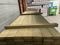 Vuren balken geschaafd groen geïmpregneerd 3600x150x47mm (70x) - afbeelding 1 van  3