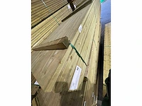 Vuren balken geschaafd groen geïmpregneerd 47x150mm, lengte 360cm (70x) - afbeelding 3 van  3